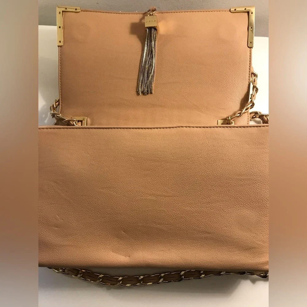 Bebe beige crossbody bag